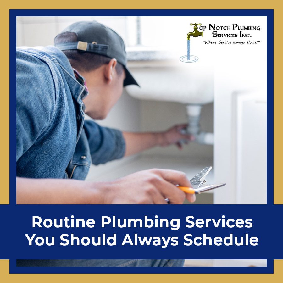 Three Routine Plumbing Services You Should Always Schedule